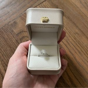 NEW Round Solitaire 2.5 Carat Moissanite Ring 8.5mm Vvs1 Clarity Brilliant